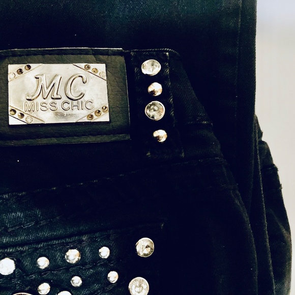 Miss Chic Black Jeans Size 9 - Picture 7 of 11